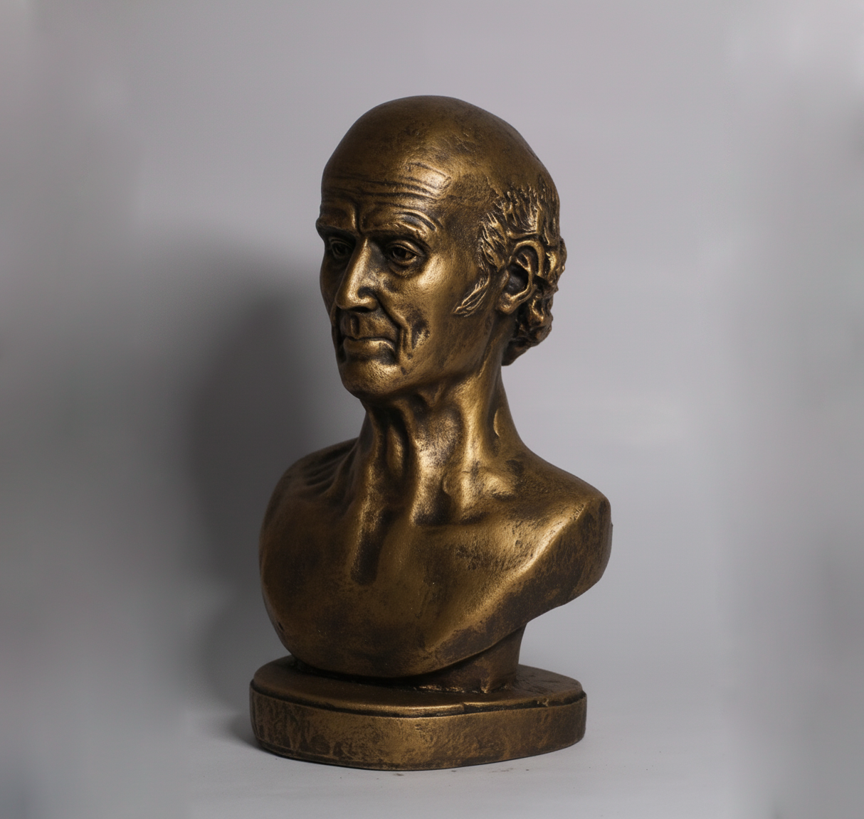 Historical philosopher Benjamin Franklin statue close-up