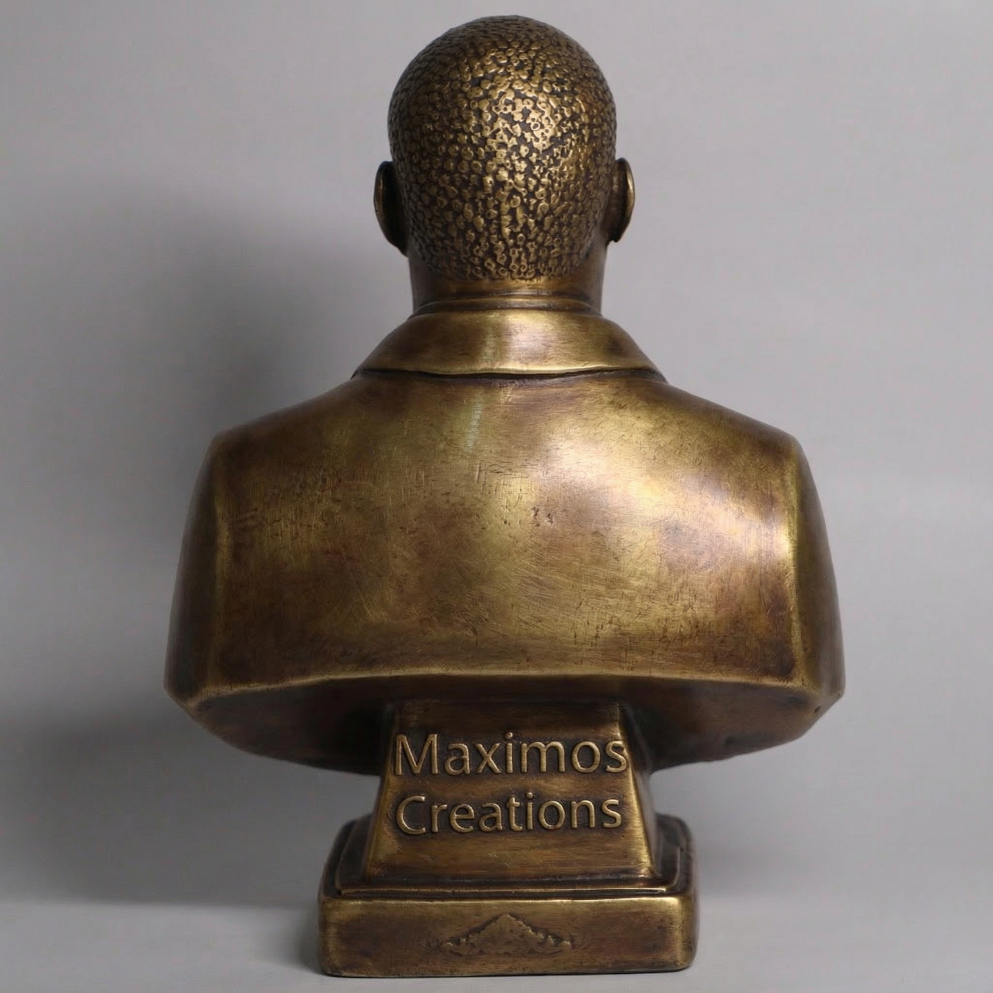 Martin Luther King Jr 6 Inch Brass Finish Miniature Statue