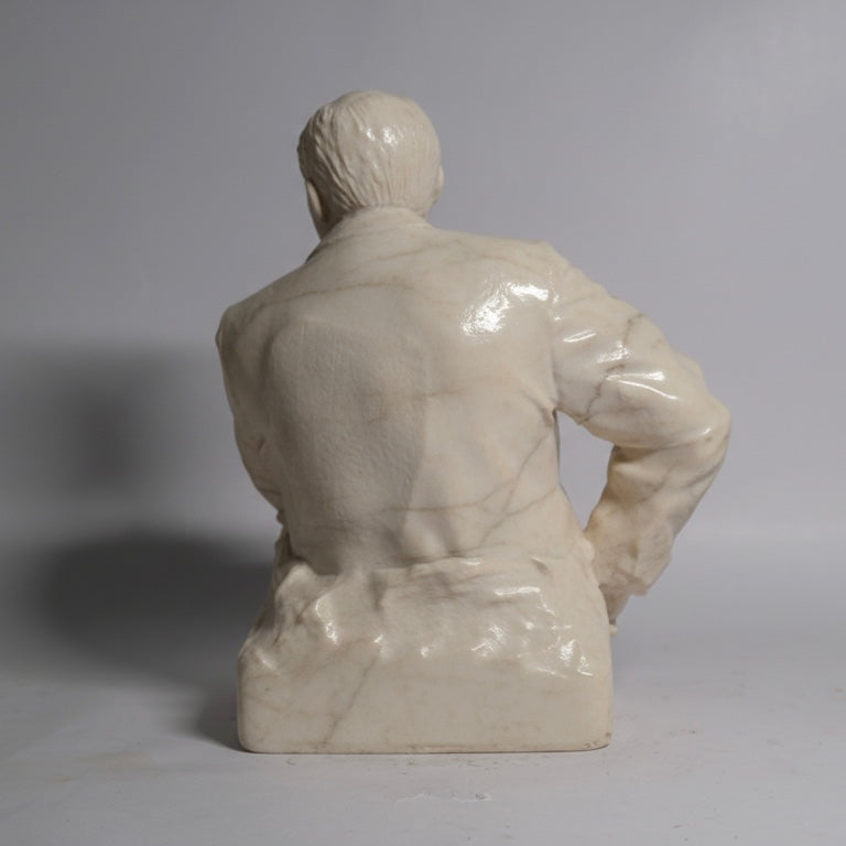 Vladimir Lenin Stone Dust Brass Finish 9" Statue Miniature