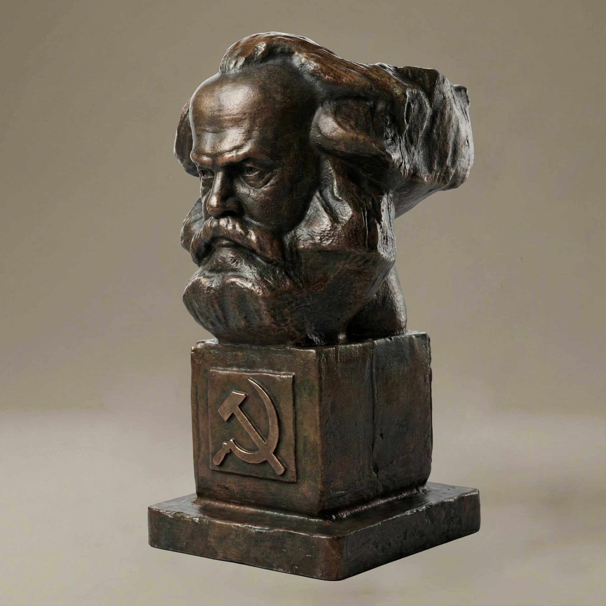 Karl Marx collectible stone dust resin statue