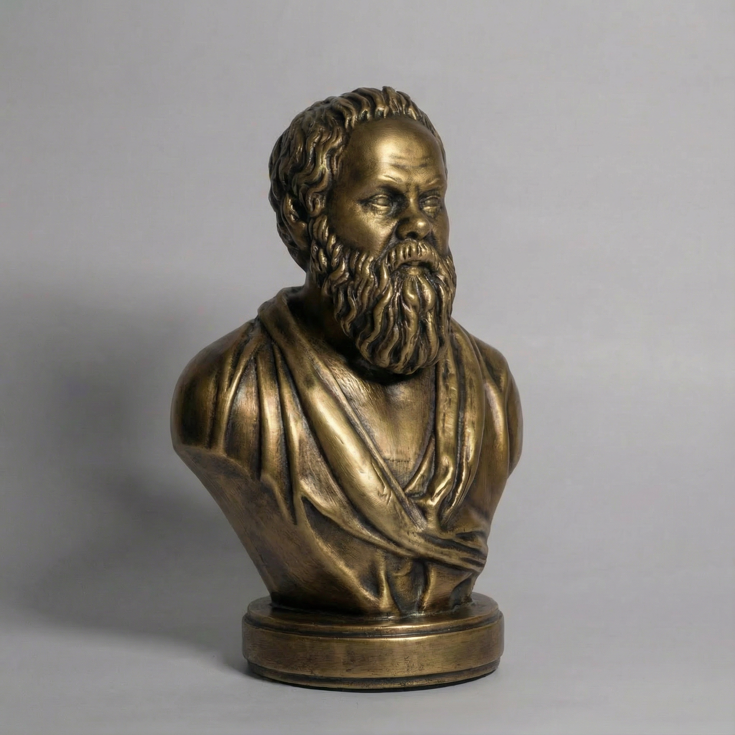 6 inch Socrates stone dust resin statue for home and office decor