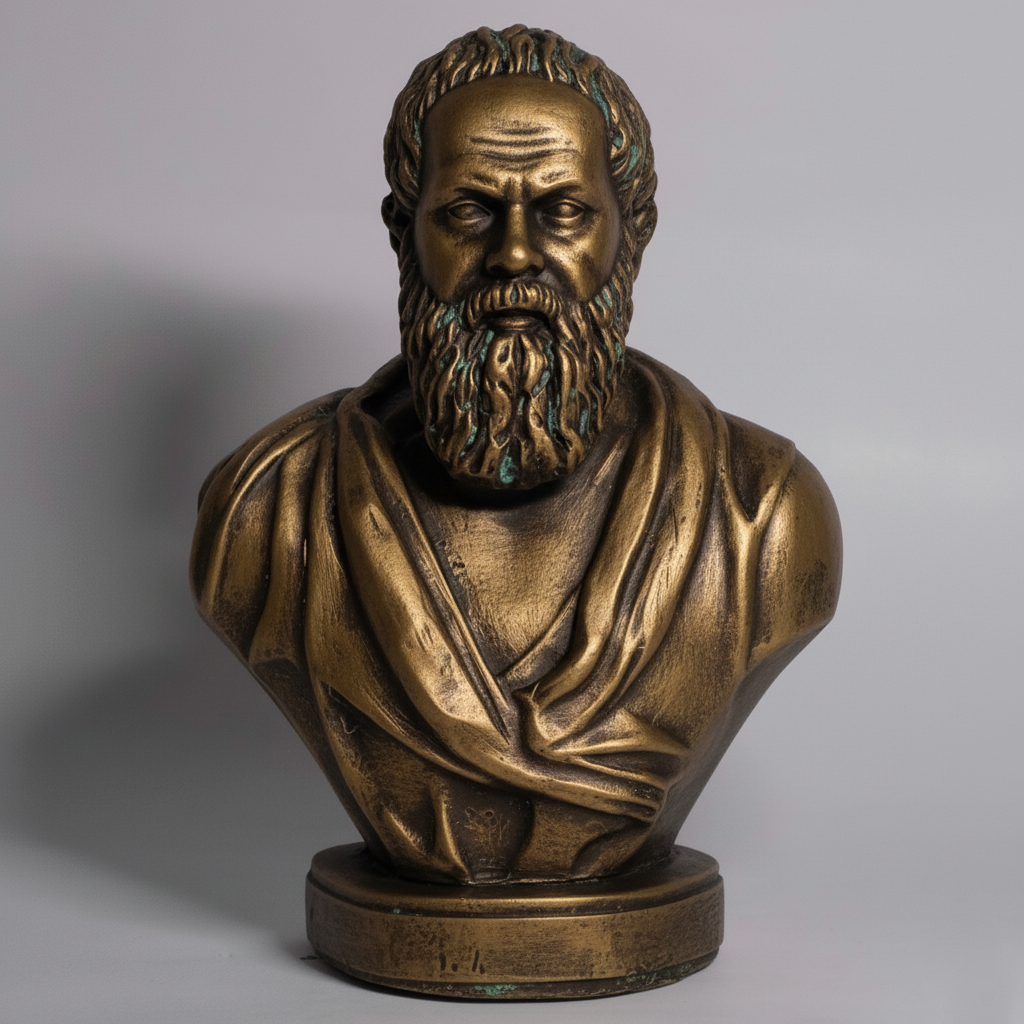 Philosophy decor Socrates statue tabletop miniature