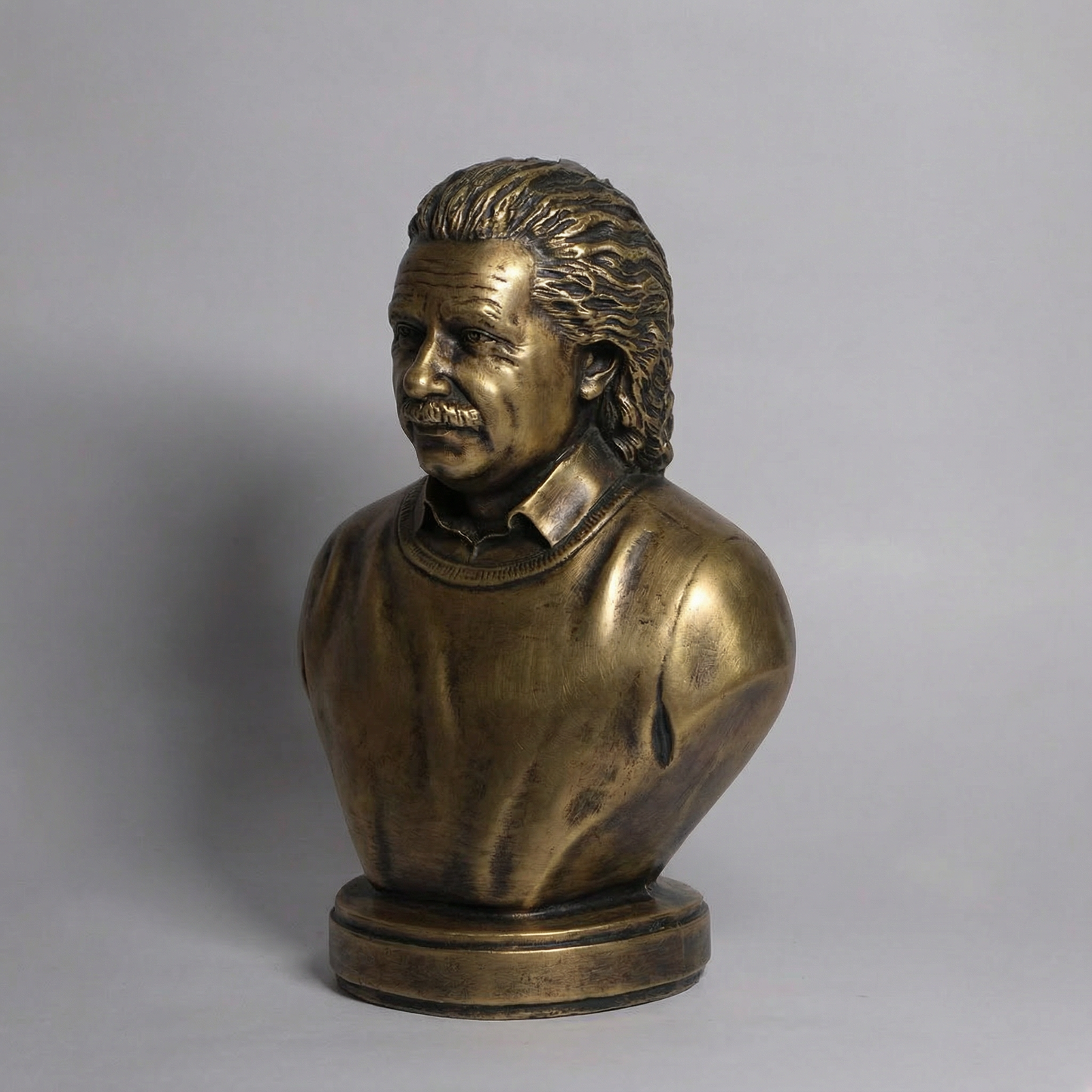 Albert Einstein 6 Inch Stone Dust Brass Statue